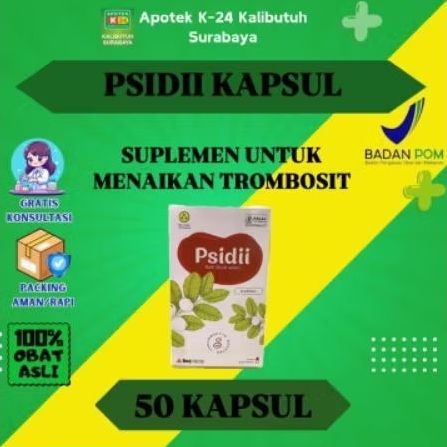 Psidii kapsul isi 50 kapsul (perbotol)