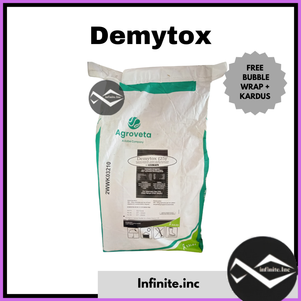 DEMYTOX-25 25kg - 1 Zak Anti Jamur Anti Toxin Mycotoxin Pakan Ternak Demytox