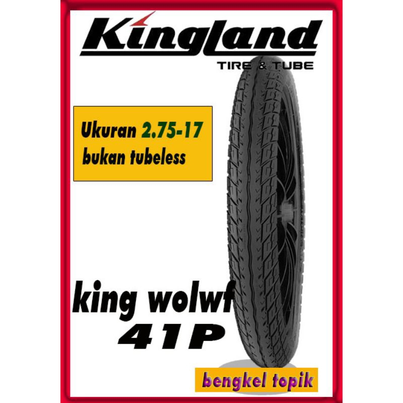 ban kingland ukuran 275 ring 17 belakang