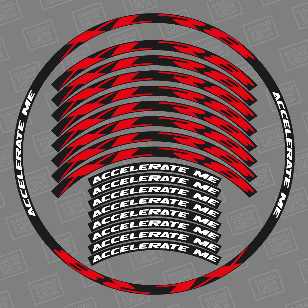 Decal Stiker Rims XLR8 Accelerate Me