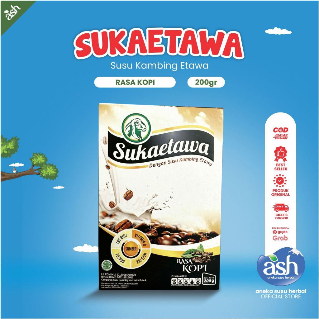 

SUSU Sukaetawa 200gr Rasa Kopi - Meningkatkan Daya Tahan Tubuh Baik Baik Untuk Pencernaan Menjaga baik Untuk Pencernaan Menjaga Kesehatan Jantung - Adam Herbal - Aneka Susu Herbal