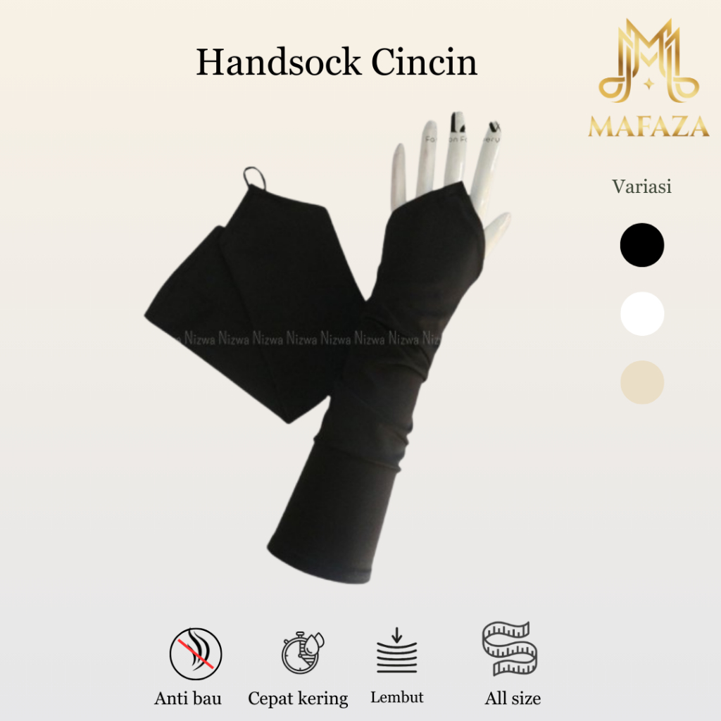 MAFAZA - Manset tangan Renda Cincin muslimah / manset muslimah jersey premium/ manset tangan umroh