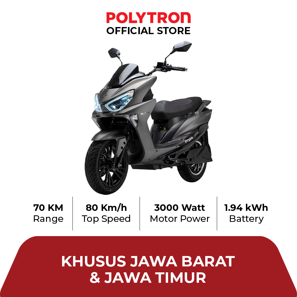 SUBSIDI POLYTRON Fox S Electric Sepeda Motor Listrik - OTR Jawa Barat & Jawa Timur