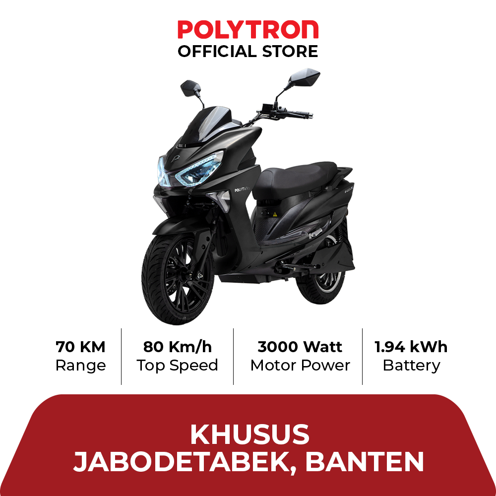 SUBSIDI POLYTRON Fox S Electric Sepeda Motor Listrik - OTR Jabodetabek - Banten