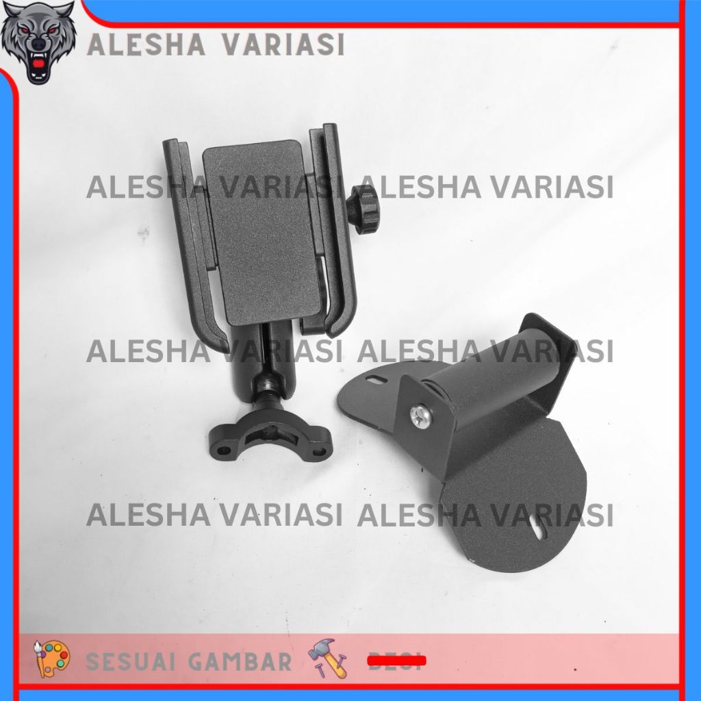 PAKET HOLDER HP BREKET BRACKET GPS HOLDER HP MOTOR YAMAHA NMAX NEW COVER STANG MOTOR NMAX BARU HOLDE