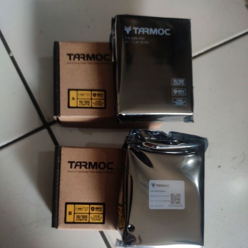Tarmoc HTB-3100-A HTB-3100-B Ethernet Media Converter Fiber Optic 20KM Satuan