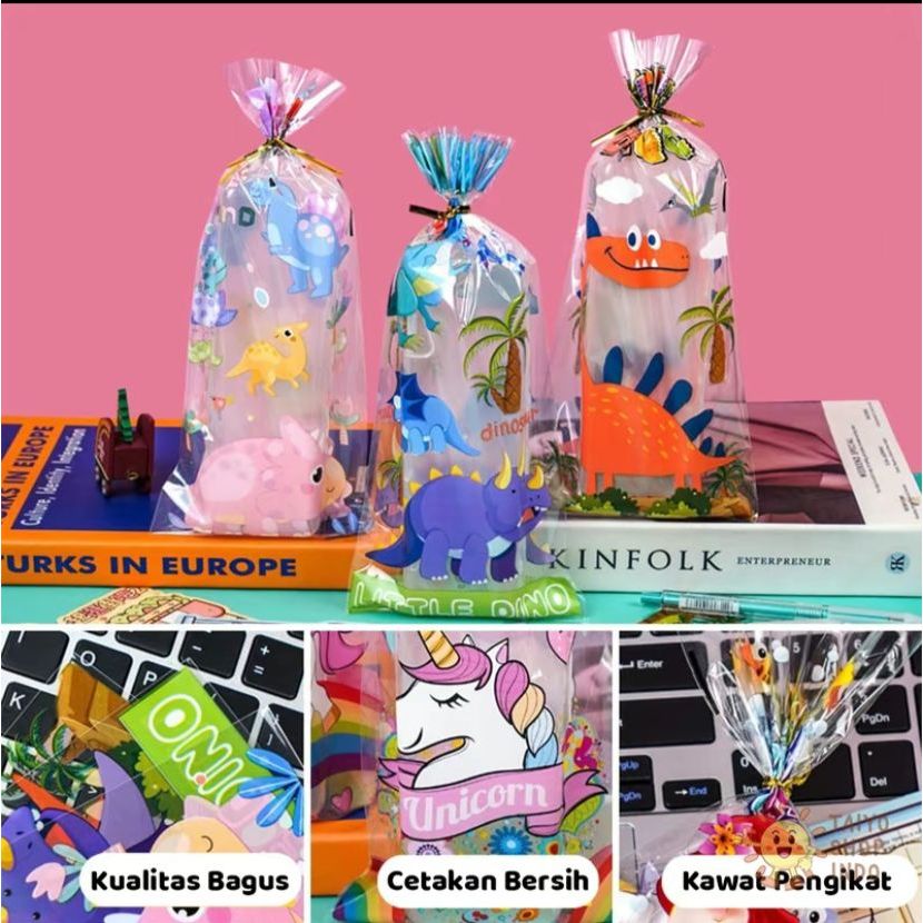 

HLSM - (Besar) Plastik Snack Ulang Tahun Karakter uk 35 x 24 cm / Plastik PP ulang Tahun