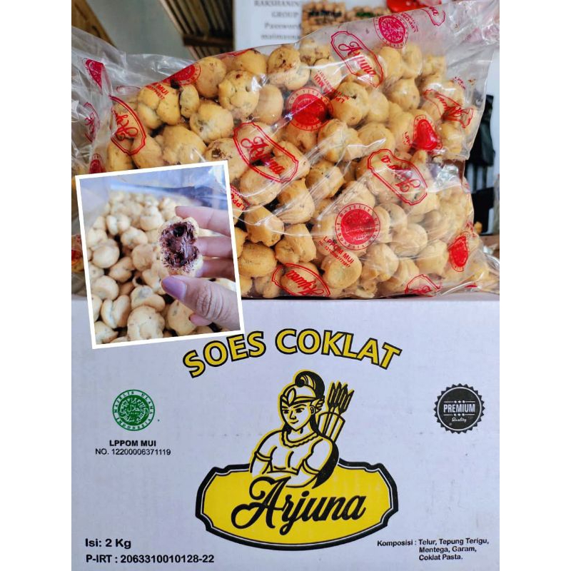 

Soes Arjuna berbagai rasa Coklat ,Vanila ,Strawberry