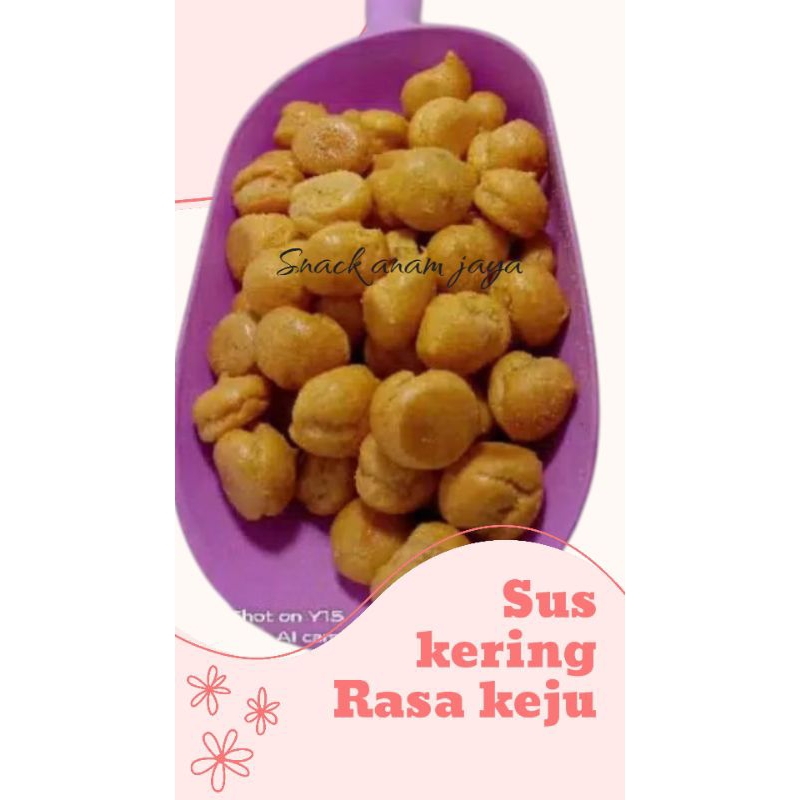 

sus tetes keju/soes kering rasa keju/Snack kiloan makanan ringan kemas 250g