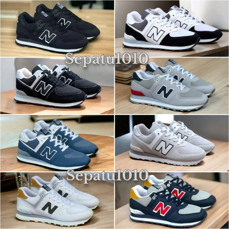 Sepatu Peia New Balance 574 Sneakers Man 574 Hitam Putih