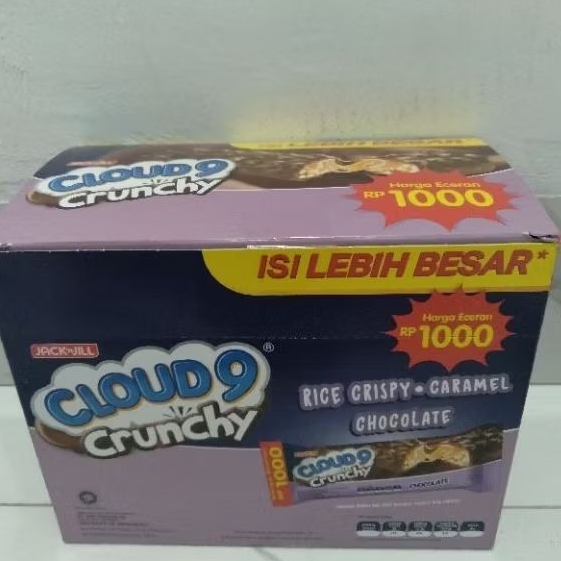 

Cloud9 Crunchy Rice Crispy Caramel Chocolate ( isi 24 pcs)