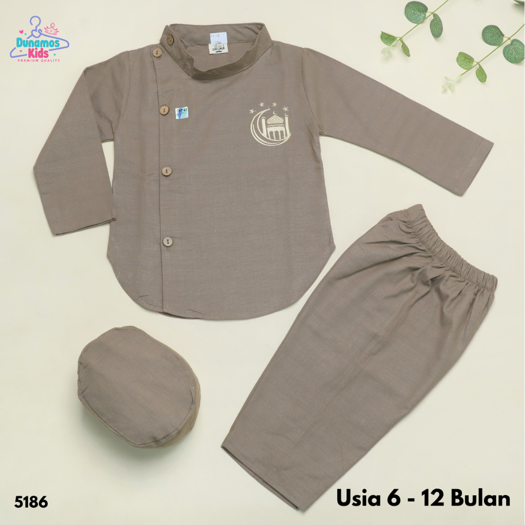 Little Gentleman Baju Lebaran anak laki-laki 6-12 Bulan / Baju Koko bayi