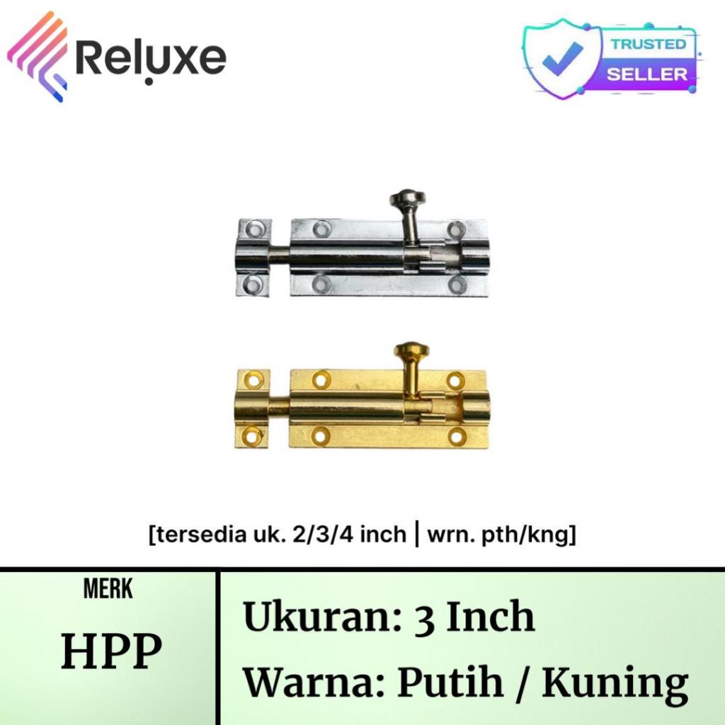 HPP Grendel Babet / Grendel Slot Pintu Jendela Lemari Ukuran 3 Inch