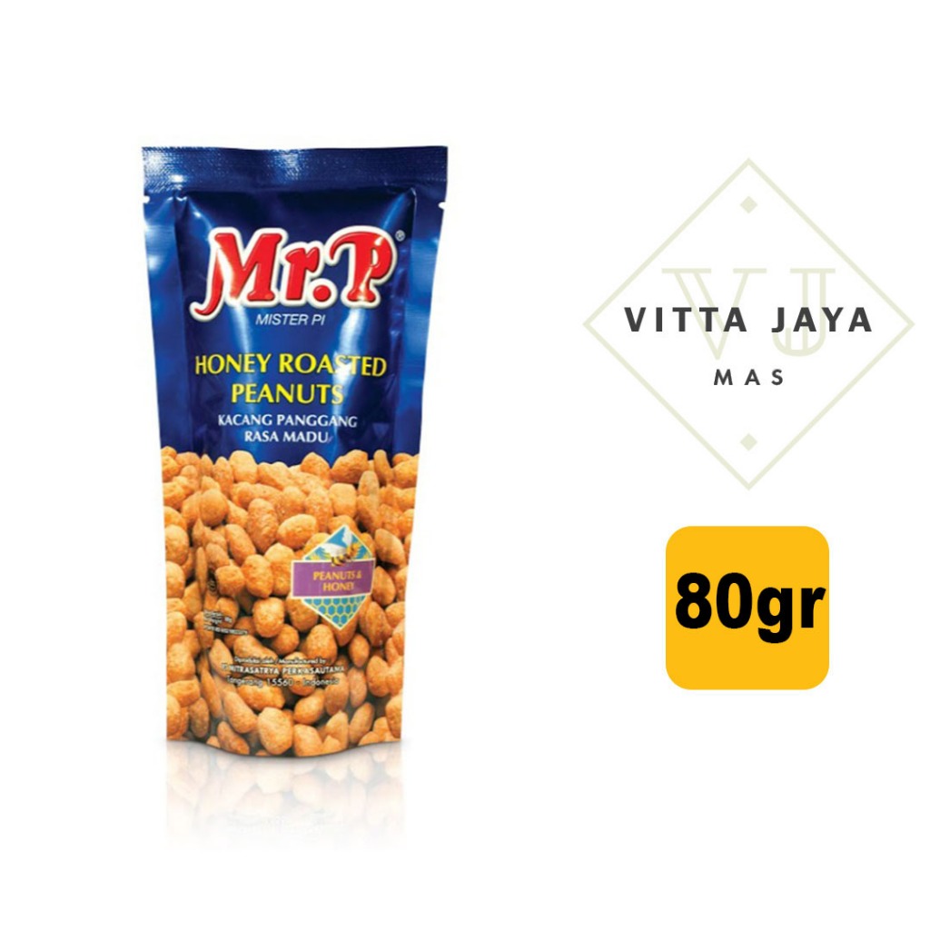 

MR. P Kacang Panggang Varian Rasa Kemasan 80gr Honey