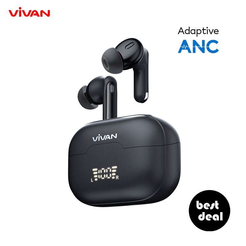 Vivan Infinity GT6 TWS True Wireless Eaphone Adaptive ANC Noice Cancelling Dual EQ Extra Bass Blueto