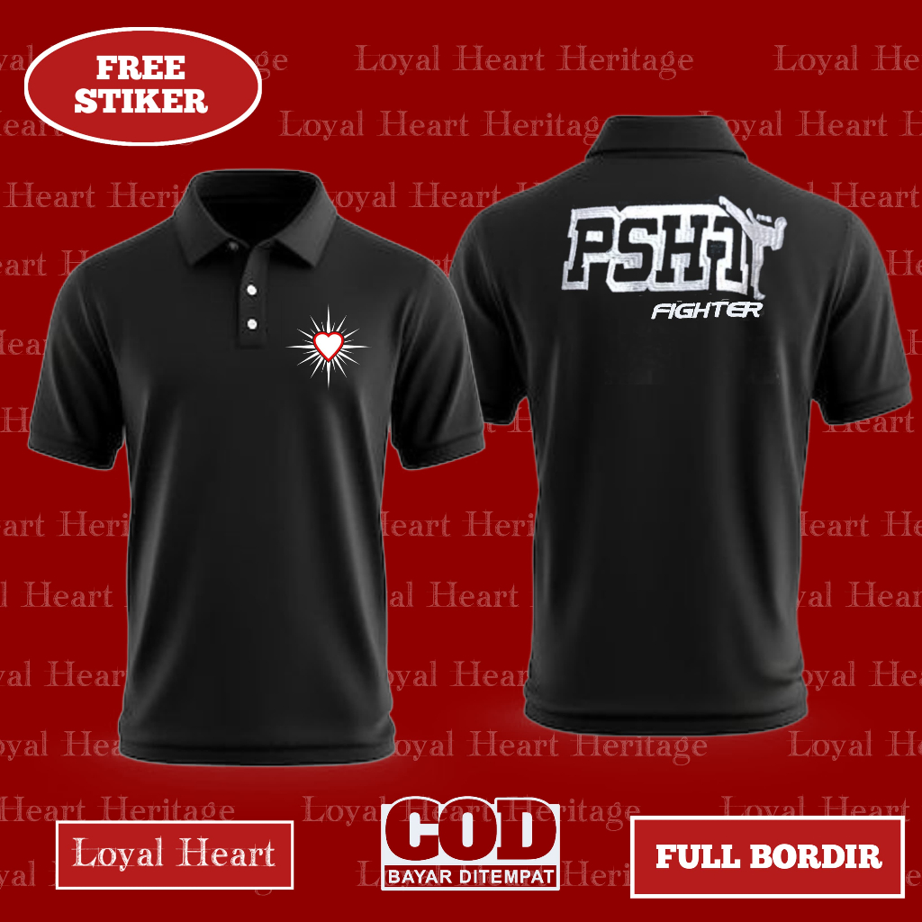 Kaos polo PSHT - KAOS KRAH PSHT TERBARU - kaos psht - kaos polo psht - kaos psht polo berkkerah