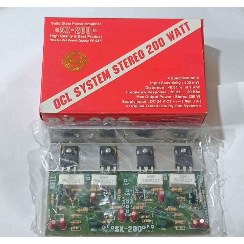 POWER AMPLIFIER OCL SYSTEM 200WATT BELL