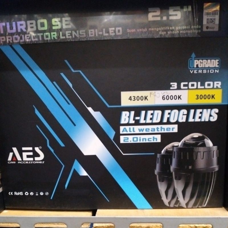 Bilet foglamp 3 warna 2 inch