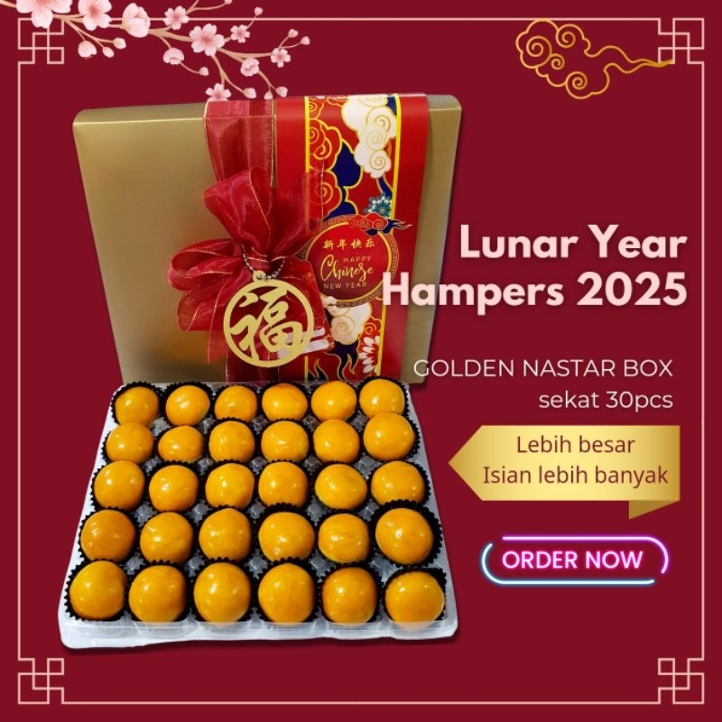 

Hampers Golden Nastar Jumbo Premium Box sekat 30 Natal Christmas | Birthday | Eid Idul Fitri | Imlek Lunar CNY Wijsman Wisman