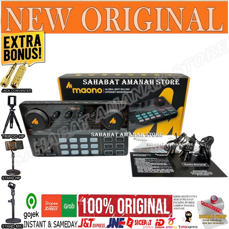 READY NEW ORIGINAL MAONO AM200 MAONOCASTER AM 200 Soundcard Audio Interface Sound Card TOP