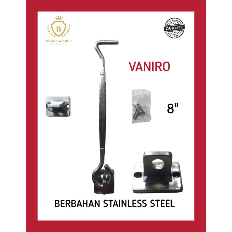 Hak Angin VANIRO 8" Stainless Steel