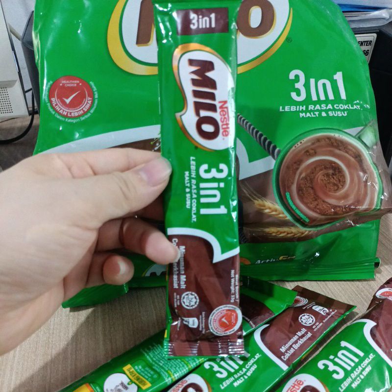 

Milo Minuman Malt Coklat Berkhasiat 3in1 Stik Ecer Sachet