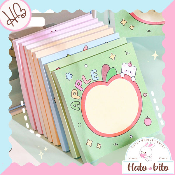 

Sticky notes rabbit bear lucu cute mini memo gambar motif kelinci beruang HB1846