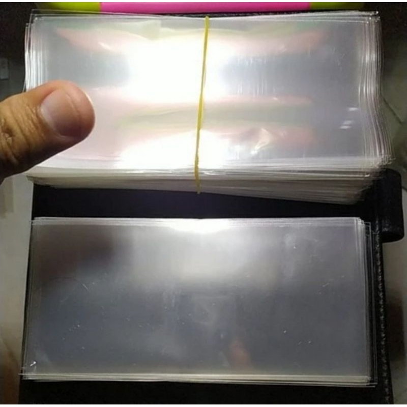 plastik opp uang kuno ukuran 7x15 cm