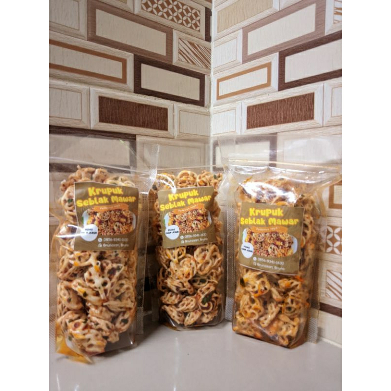 

Krupuk Seblak Mawar Pedas Daun Jeruk 1Kg