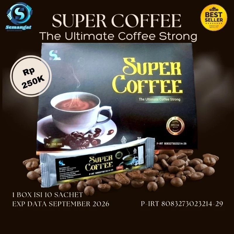 

KOPI SUPER | SUPER COFFE THE ULTIMATE COFFEE STRONG 1 BOX ISI 10 SACHET