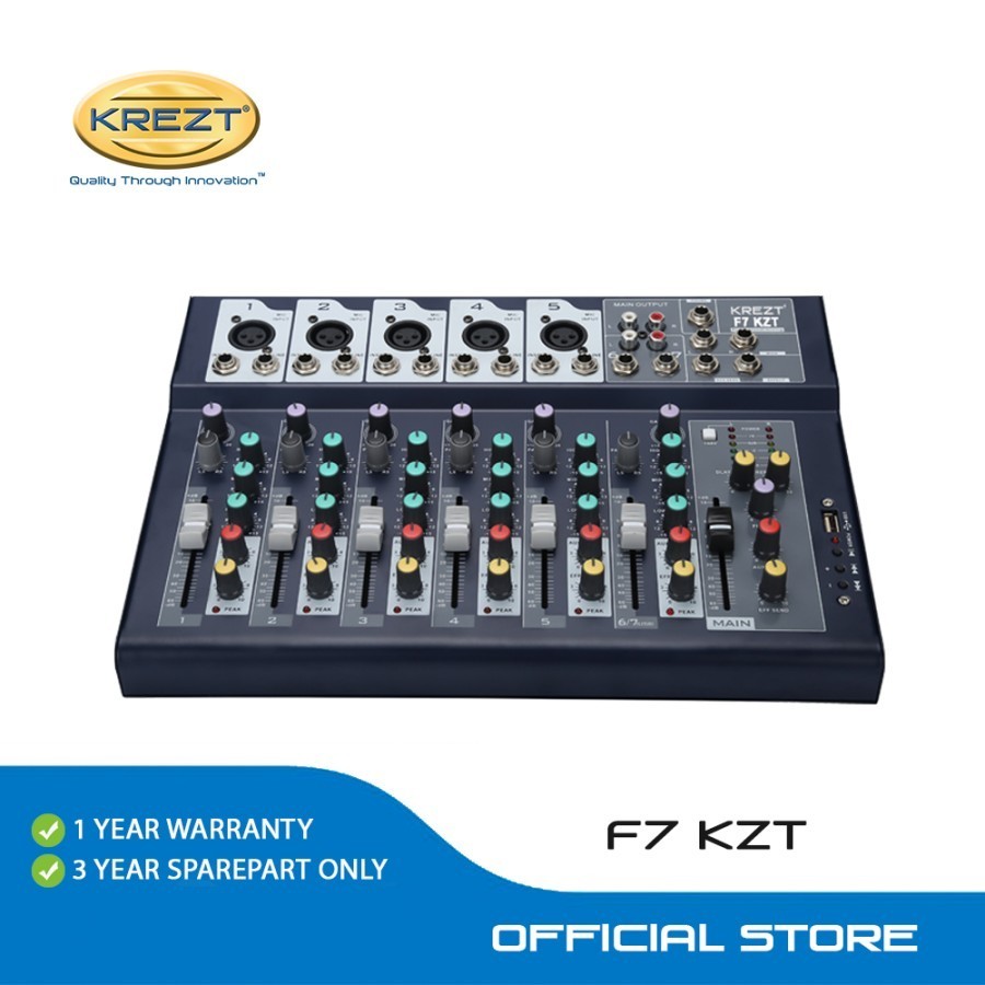 Mixer Audio KREZT F7 Professional Mixer 7 Channel