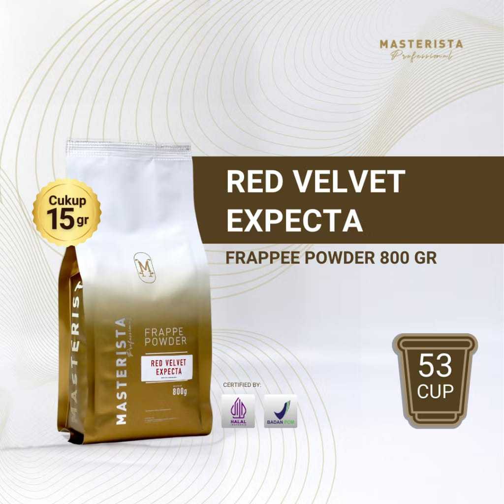 

Bubuk Minuman Masterista Red Velvet 800gr / Bubuk Minuman Rasa Red Velvet / Bubuk Red Velvet Frappe