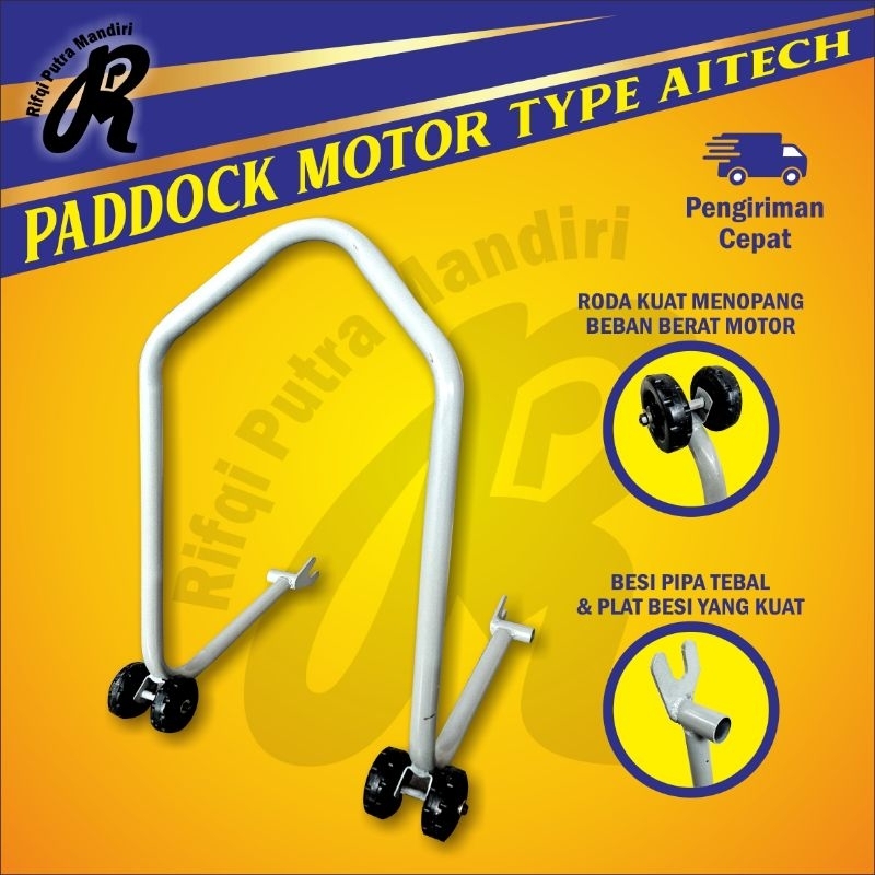 Standar Paddock Pedok Motor Universal Tipe Aitech untuk Ninja Satria Vixion Jupiter MX King Bebek