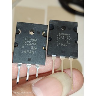 Transistor Toshiba 2sc5200 2sa1943 original lot 524-524 tr final power ampli c5200 a1943 5200 1943 t