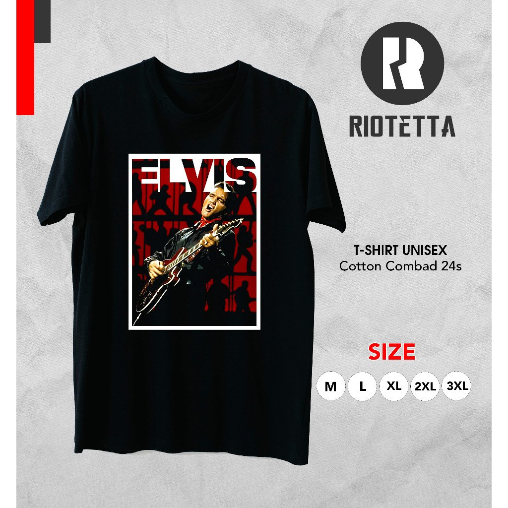 Kaos Elvis Presley / Kaos Music Elvis / Tshirt Distro Pria Wanita