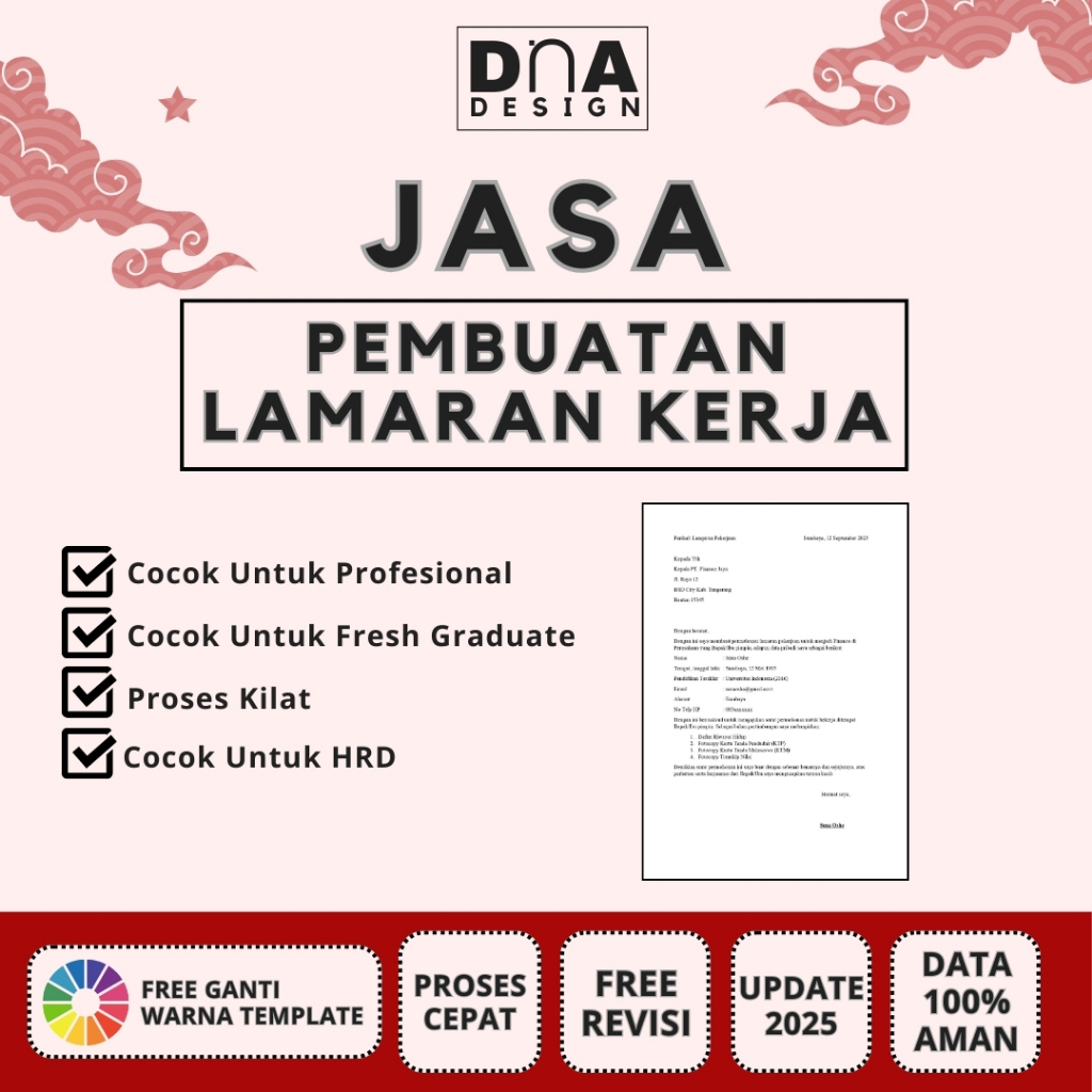 Jasa Pembuatan Lamaran Kerja | Lamaran Kerja Profesional | Surat Lamaran Kerja