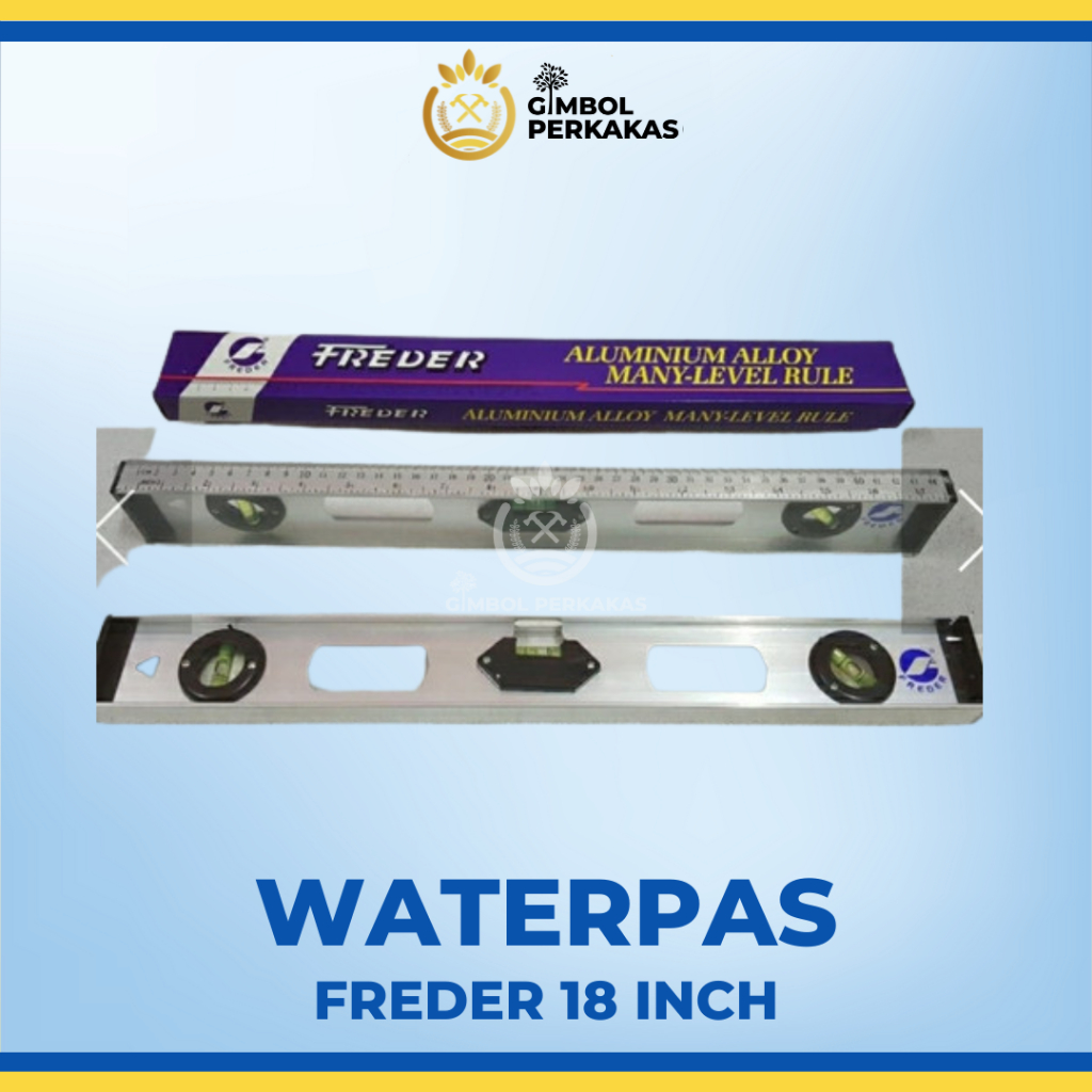 Waterpas Freder 18 in Waterpass Alumunimum