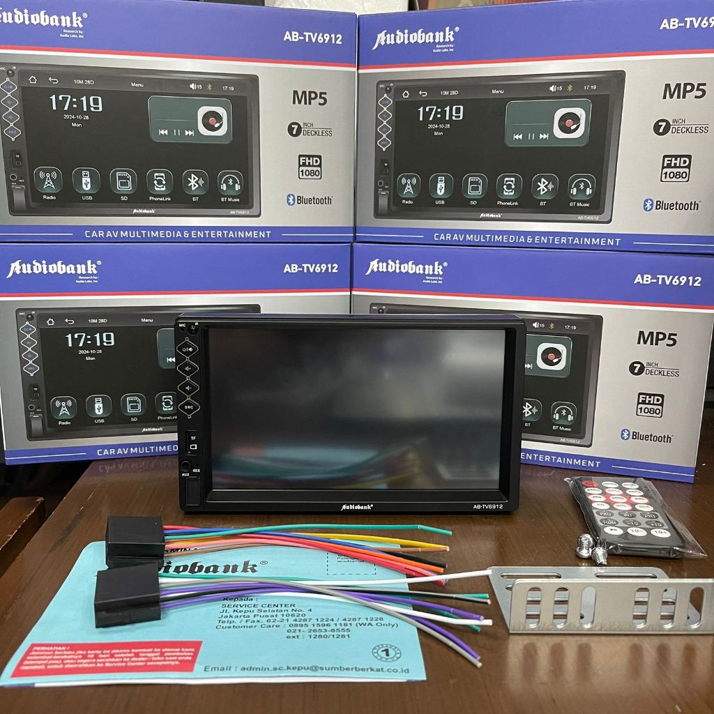 Headunit MP5 Deckless 7 Inch Audiobank AB-TV6912