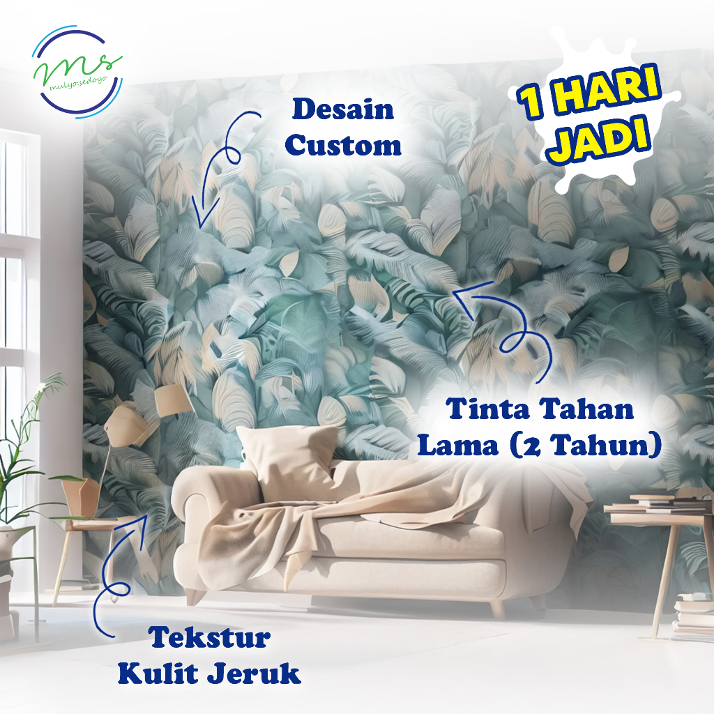 Wallpaper Custom 3d Full Printing Anti Air - Cetak Wallpaper Custom | Wallpaper Dinding Custom