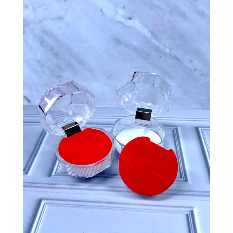 box cincin-kotak cincin akrilik -kotak cincin murah -souvenir kotak cincin-