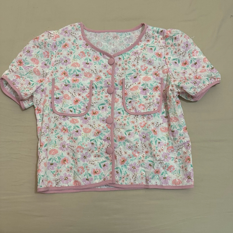 PRELOVED - Blouse Bunga | Flower Top | Blouse Flower