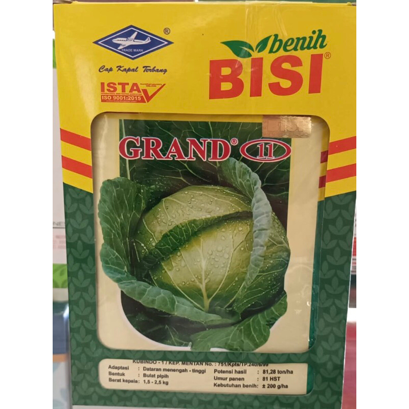 benih kol grand 11 / benih kubis grand 11