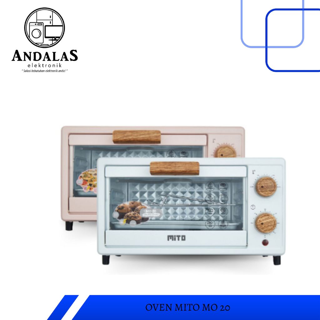 MITO Oven Listrik Mini MO20 MO 20 Electric Low Watt Kecil Mitochiba