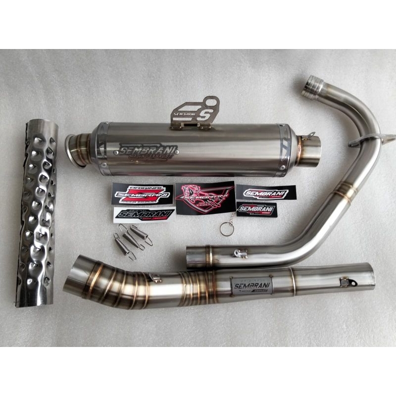 knalpot full system pnp TIGER REVO pustep standart original SEMBRANI RACING EXHAUST free sarangan ul