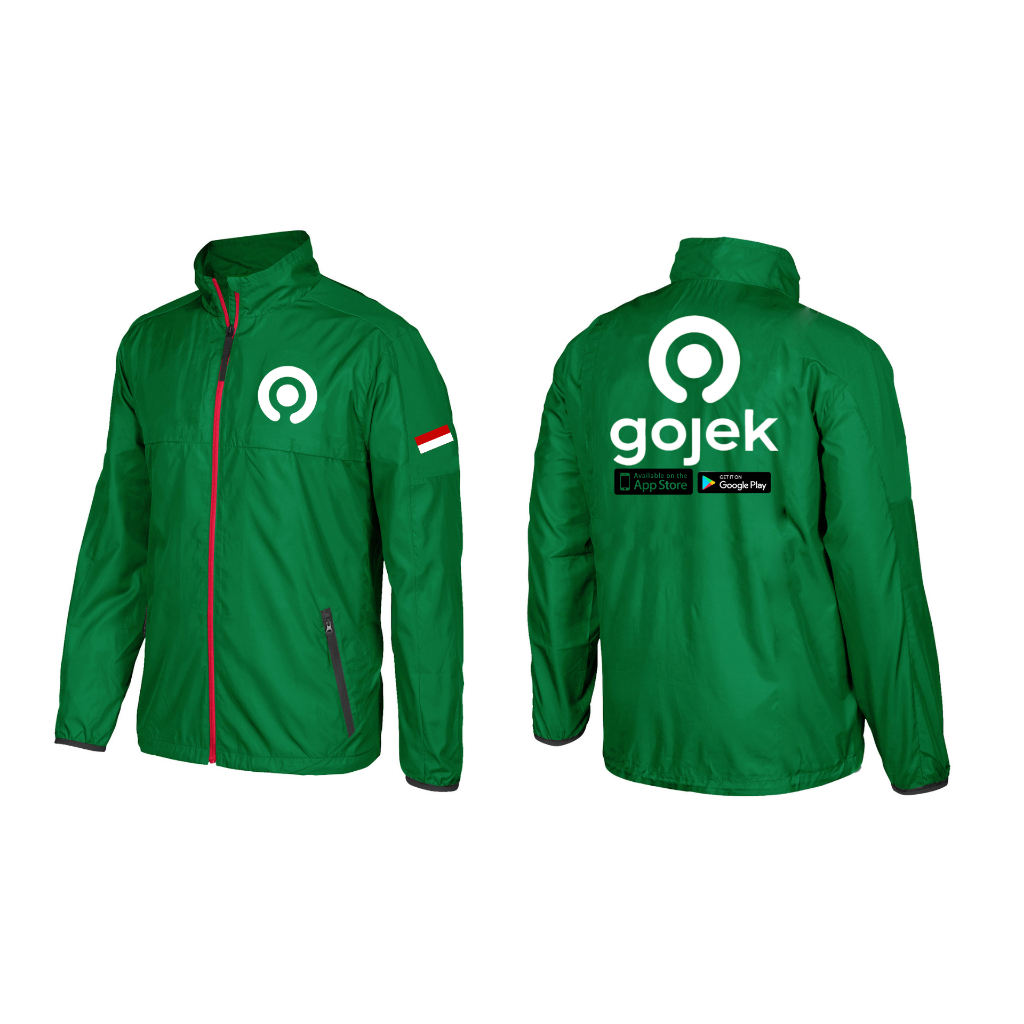 Jaket G-Ojek | Jaket Ojol | Jaket Windbreaker Gojek | Jaket Custom Ojol Gojek | Jaket Driver Gojek |