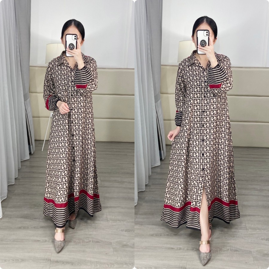 Baju Gamis Brukat Sage  Pesta Kondangan Wanita Muslimah Dewasa Berhijab Busui Jumbo Lebaran Kekinian