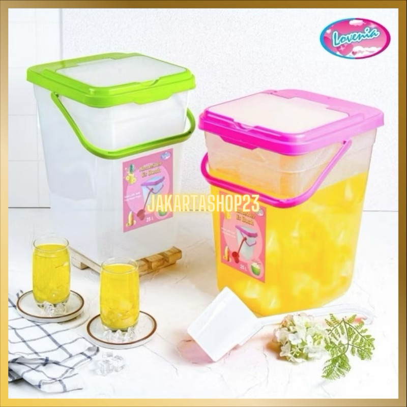 promo toples es buah 15 liter, toples es buah 25 liter lovenia, toples lovenia, toples buah , toples