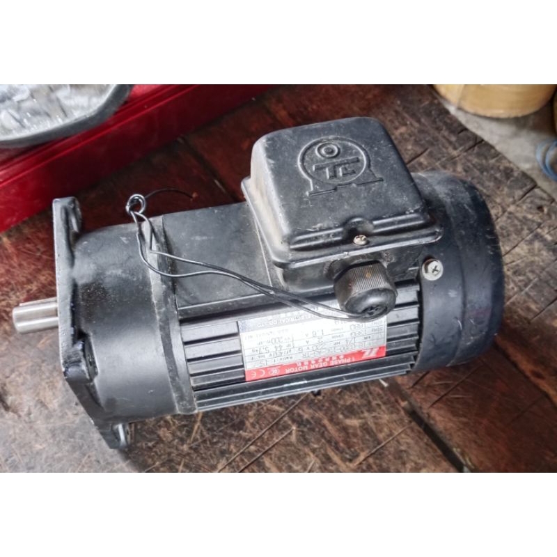 INDUCTION MOTOR GEARBOX 1 PHASE 220V 1/4 HP