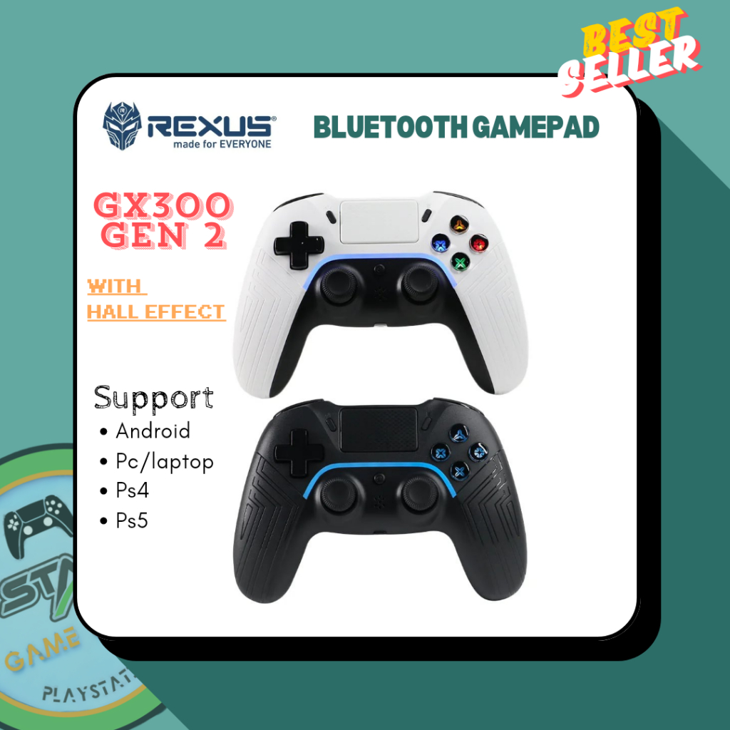 Gamepad Rexus GX300 GX-300 V2 Bluetooth Wireless | Joystick Controller