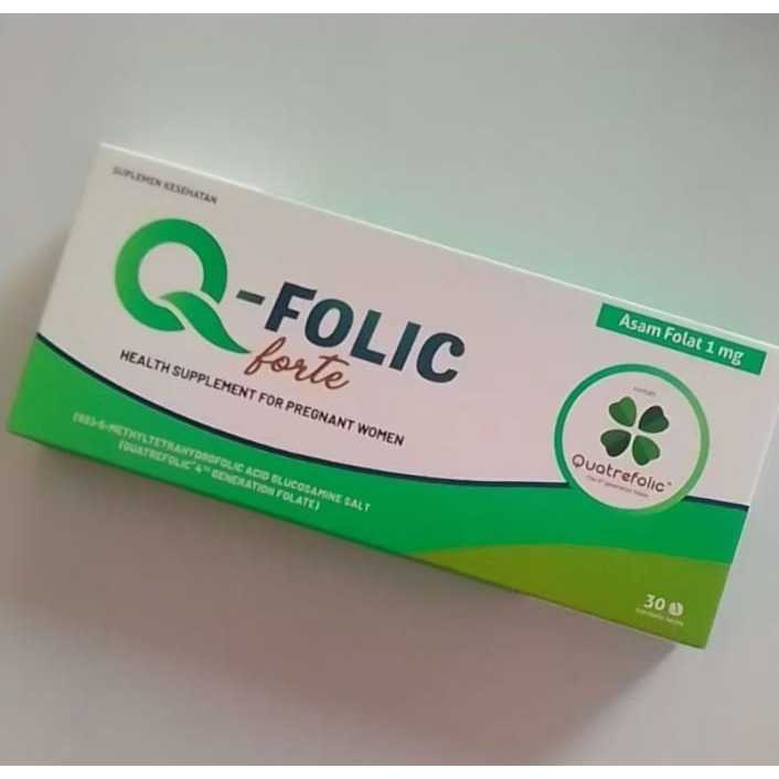 Q-FOLIC Q FOLIC FORTE Box 30 Kapsul Vitamin Ibu Hamil RB11